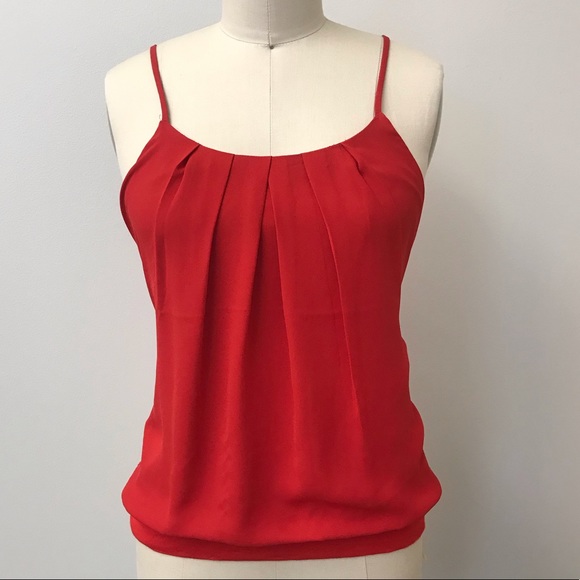 red spaghetti strap shirt